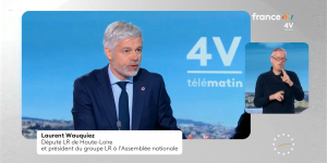 Laurent Wauquiez était l'invité de l'émission « Les 4 vérités » sur France 2